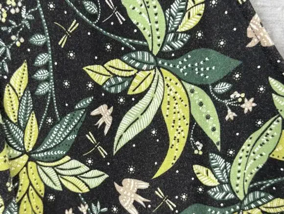 BODEN Green and Black Floral N-Neck Jersey Midi Dress - Size - 10 - Picture 8 of 10